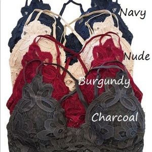 Beautiful Crochet Lace Bralette - Black (not pictured) *NEW*